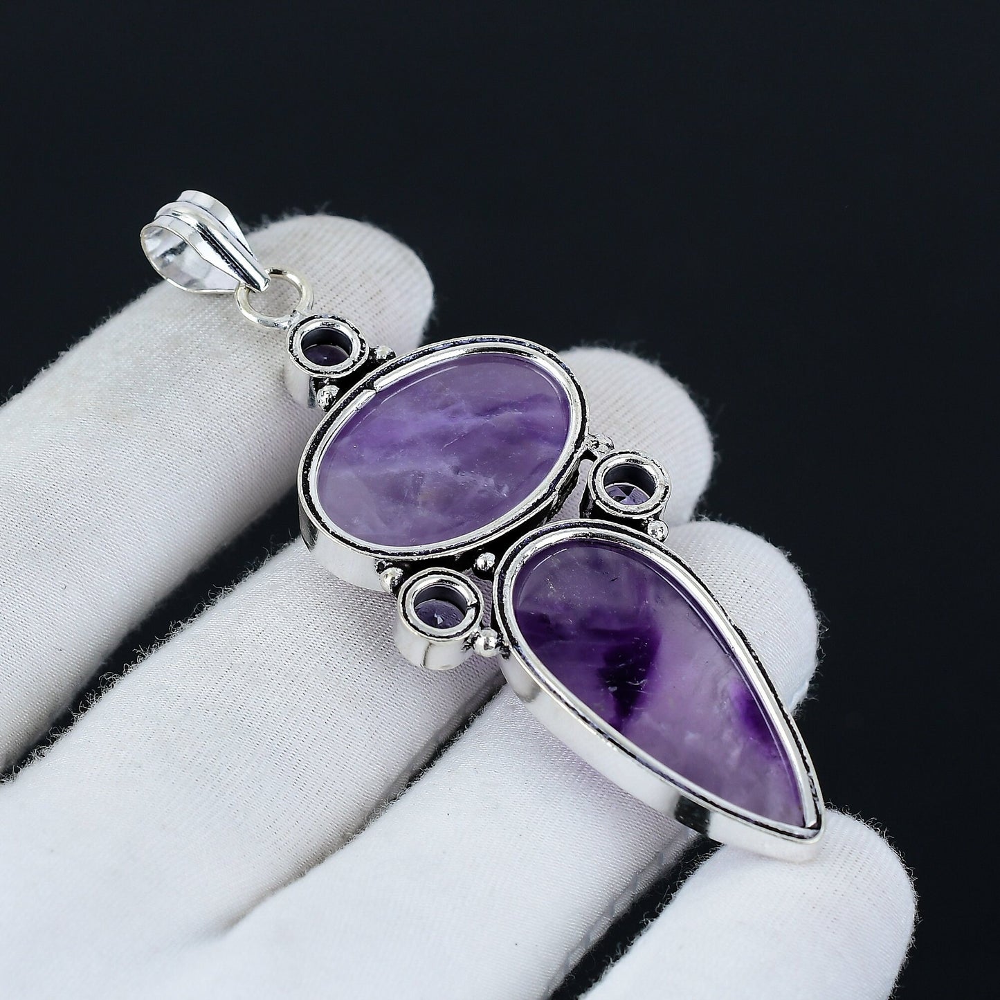 Purple Amethyst Gemstone Pendant