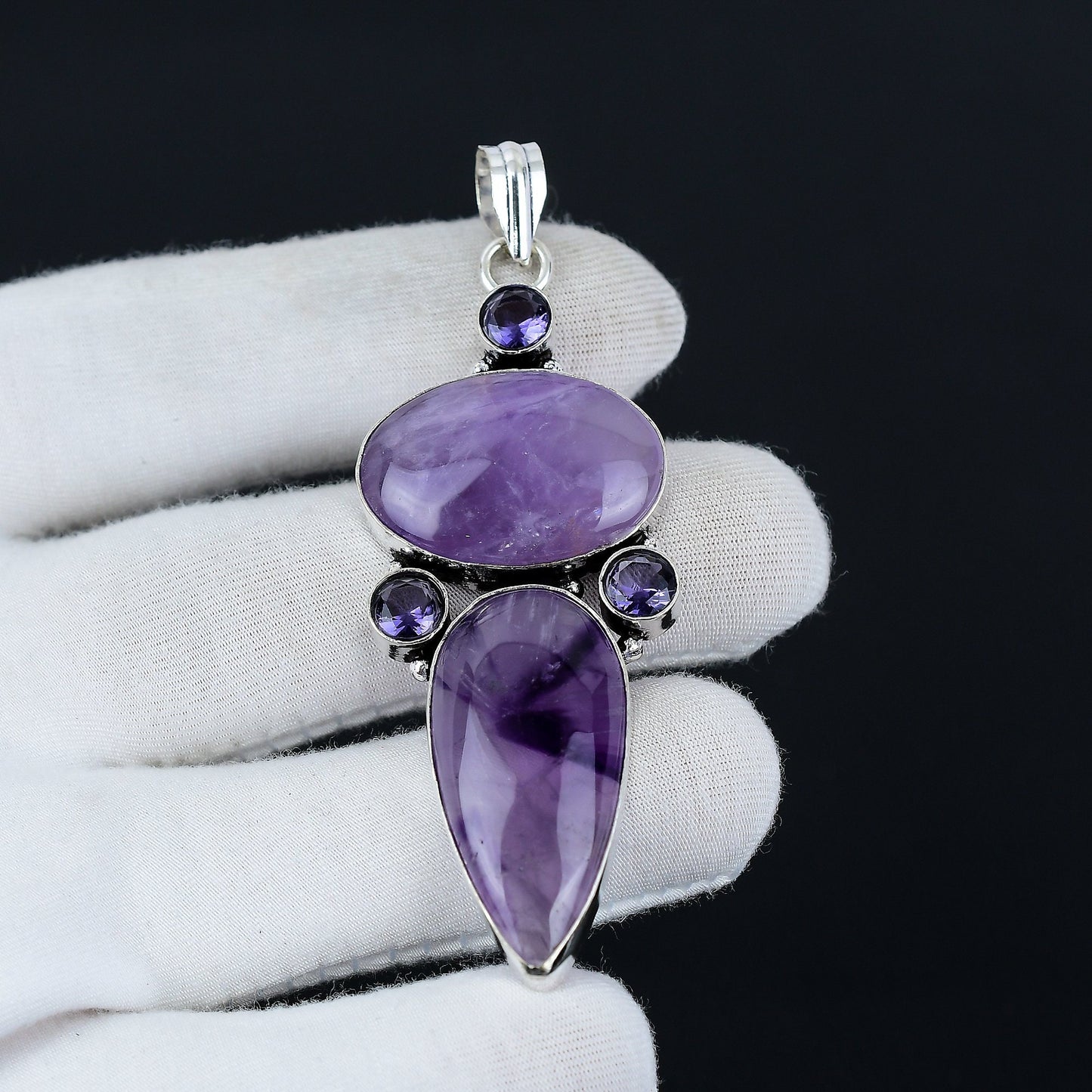 Purple Amethyst Gemstone Pendant