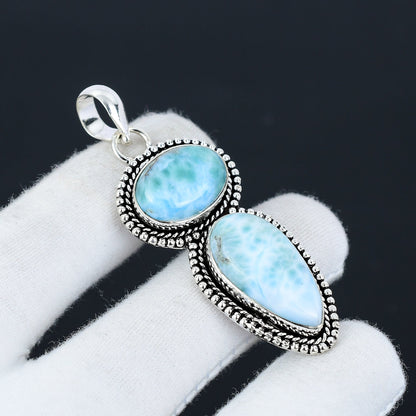 Blue Larimar Gemstone Pendant