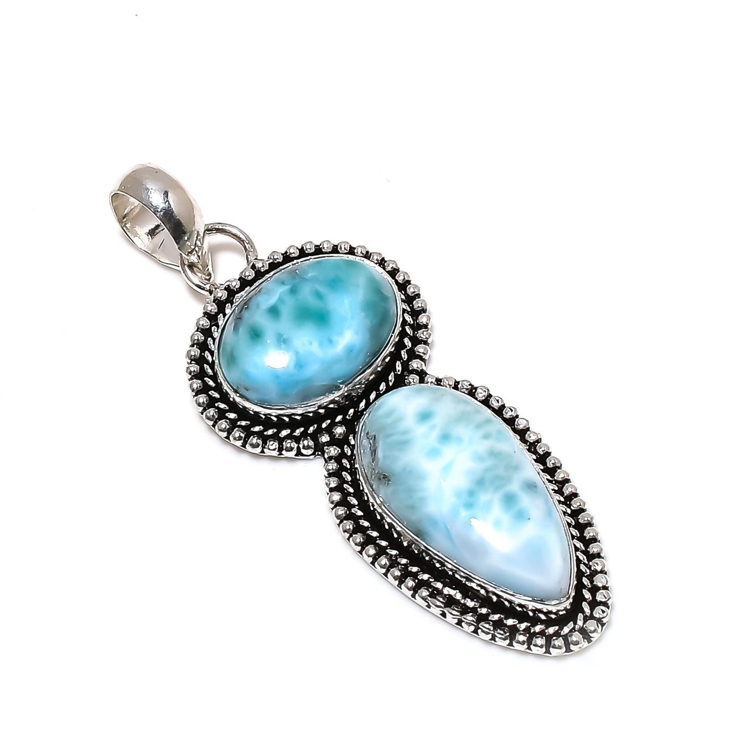 Blue Larimar Gemstone Pendant