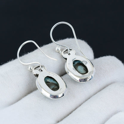 Blue Larimar Gemstone Earrings