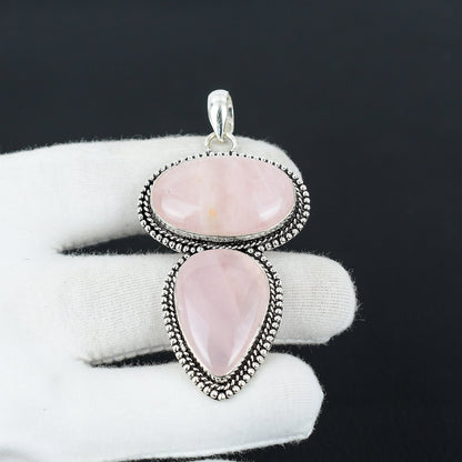 Rose Quartz Gemstone Pendant