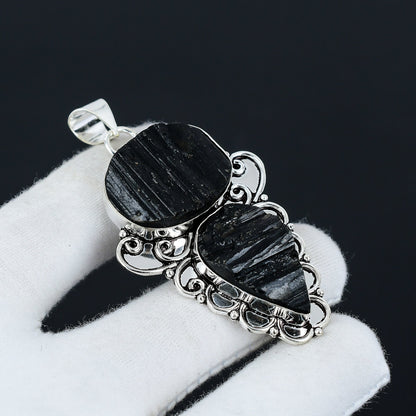 Black Tourmaline Gemstone Pendant