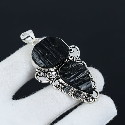 Black Tourmaline Gemstone Pendant