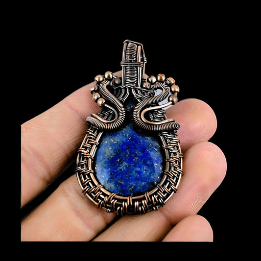 Blue Lapis Lazuli Gemstone Pendant