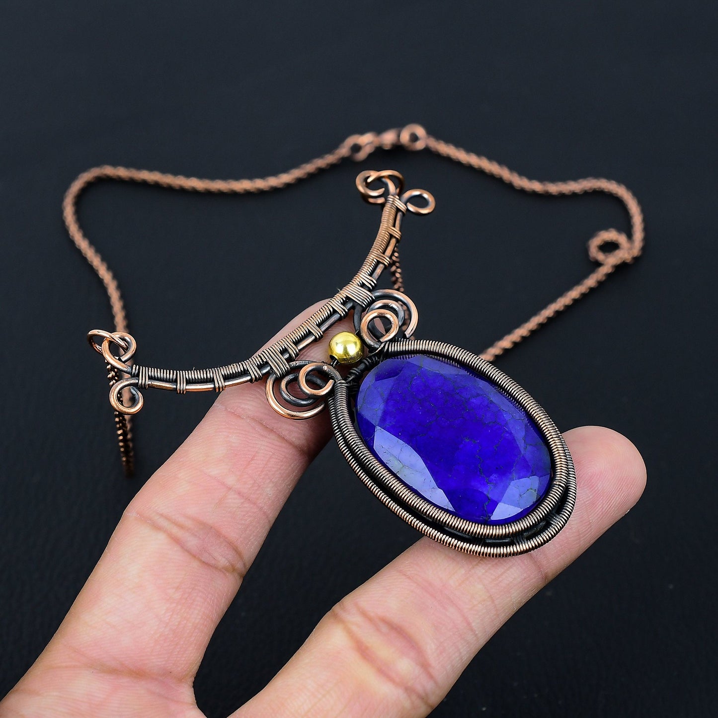 Blue Sapphire Gemstone Pendant