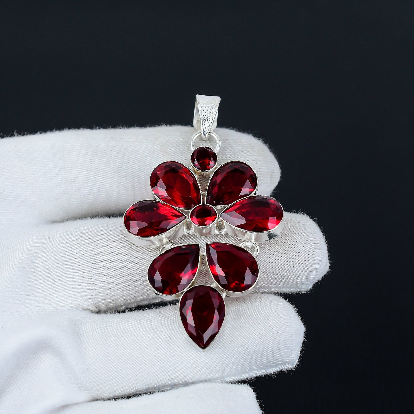 Red Garnet Gemstone Pendant