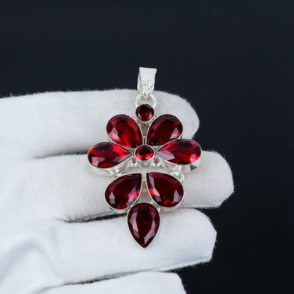 Red Garnet Gemstone Pendant