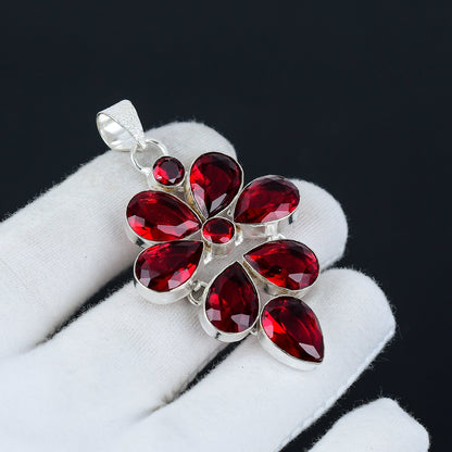 Red Garnet Gemstone Pendant