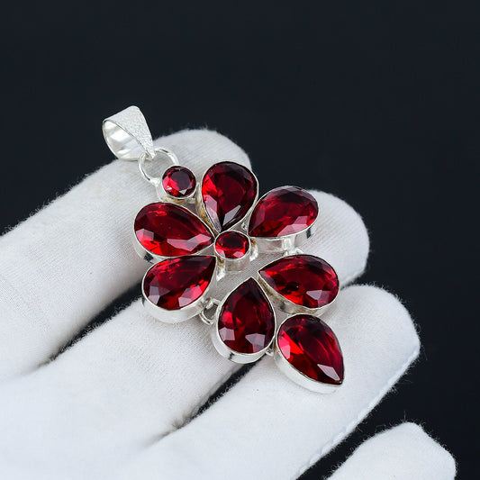Red Garnet Gemstone Pendant