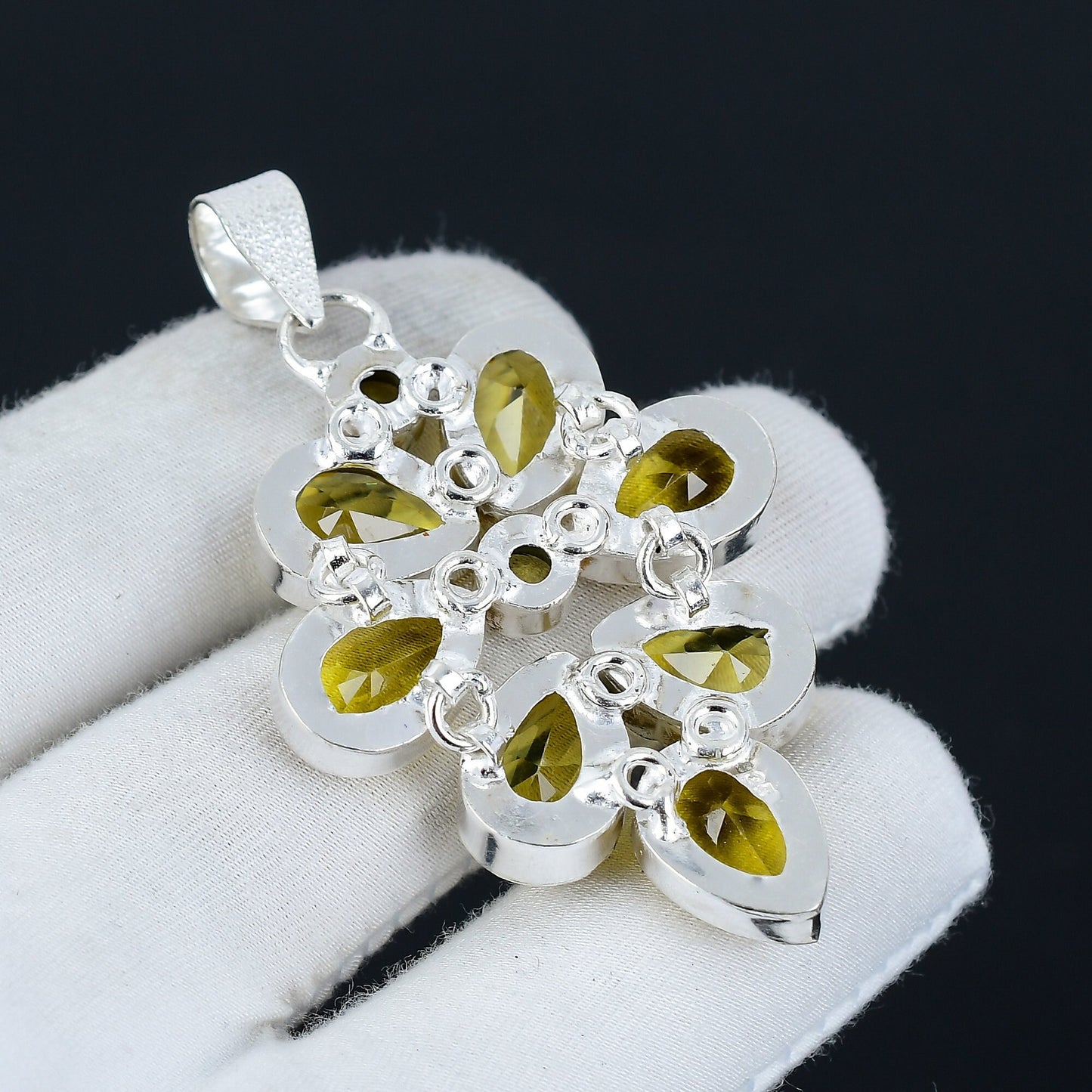 Yellow Citrine Gemstone Pendant