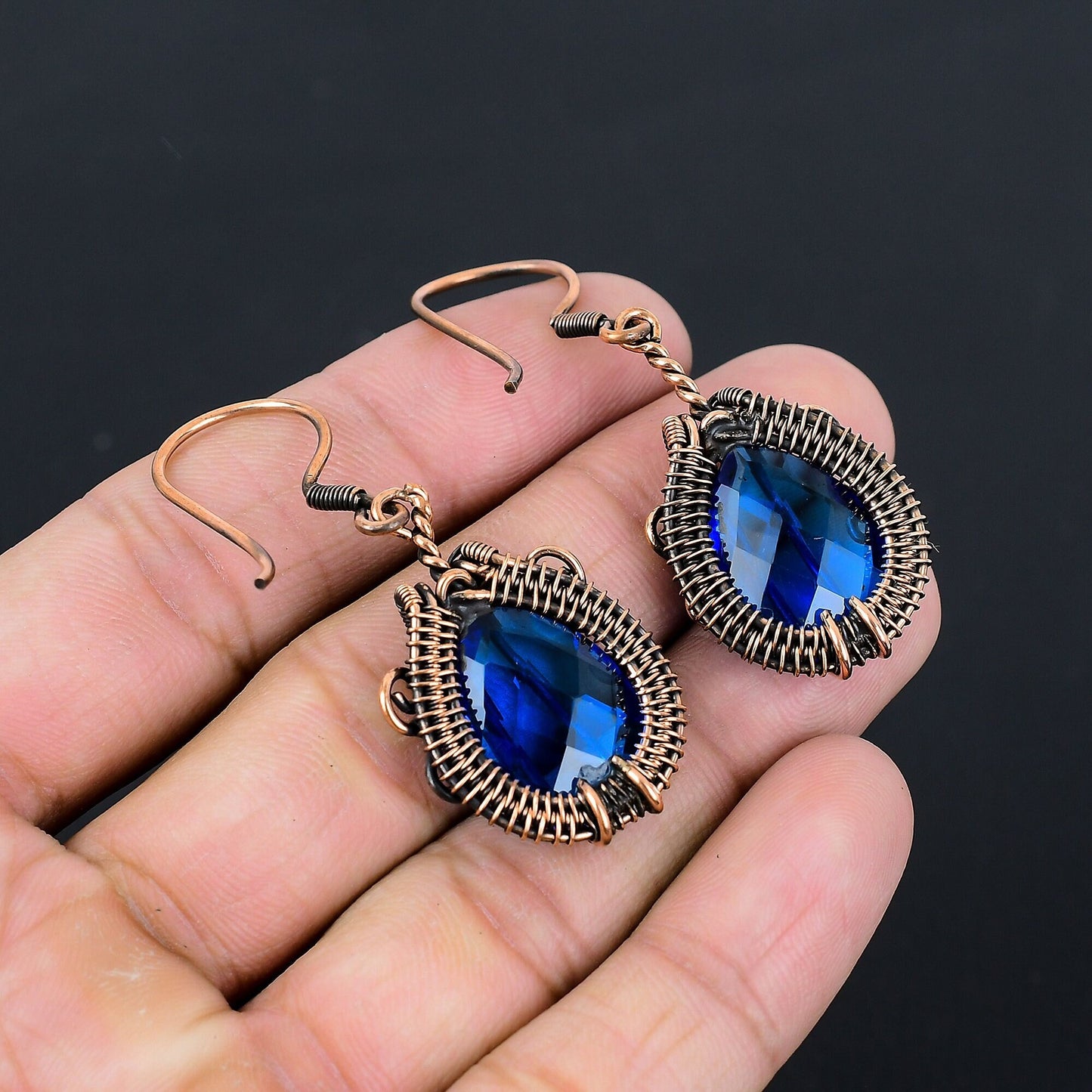 London Blue Topaz Gemstone Earrings