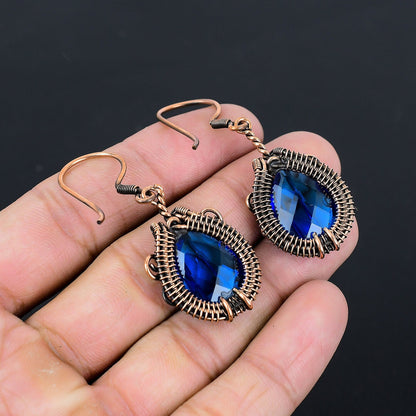 London Blue Topaz Gemstone Earrings