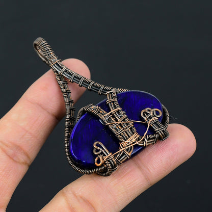 Blue Flash Labradorite Gemstone Pendant