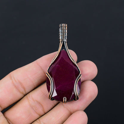 Red Ruby Gemstone Pendant