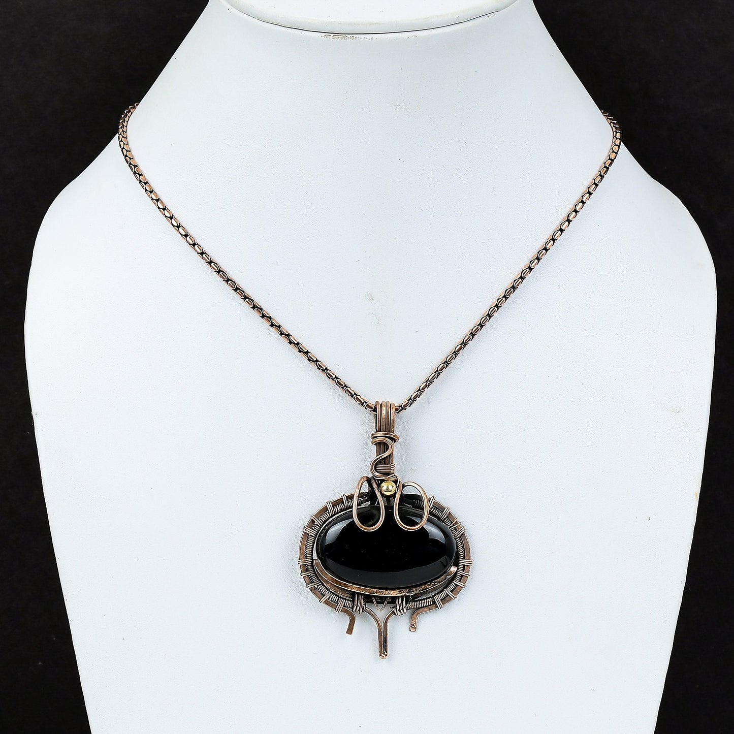 Black Onyx Gemstone Pendant