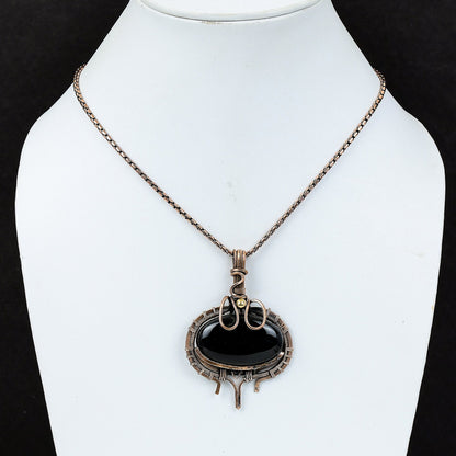 Black Onyx Gemstone Pendant