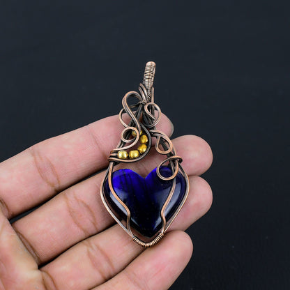 Blue Labradorite Gemstone Pendant