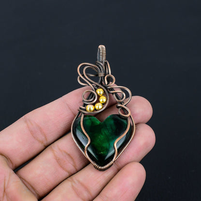 Green Labradorite Gemstone Pendant
