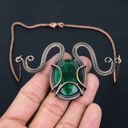Emerald Green Gemstone Pendant