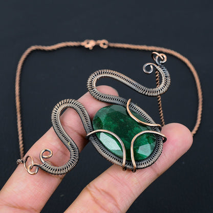 Emerald Green Gemstone Pendant