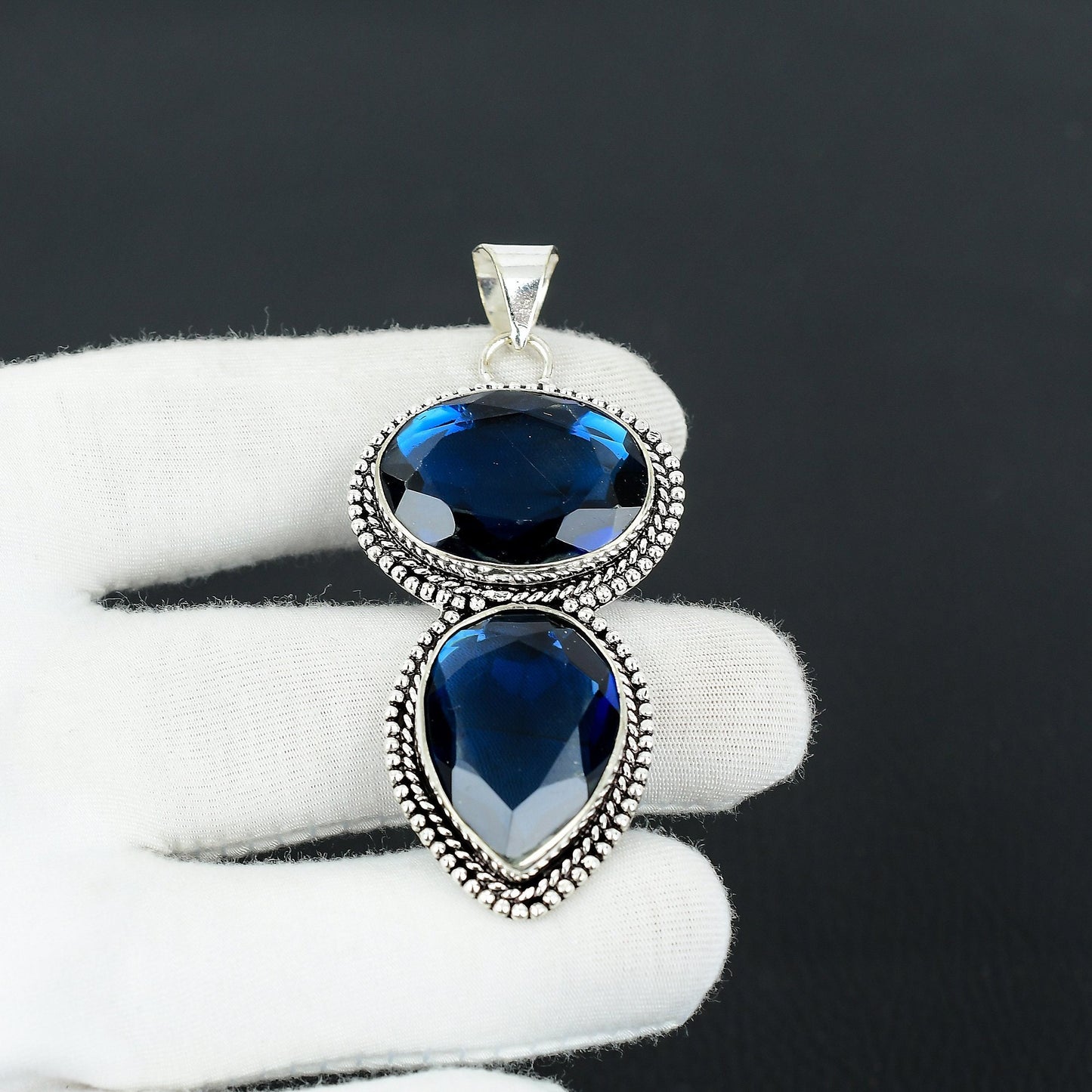 Blue Sapphire Gemstone Pendant