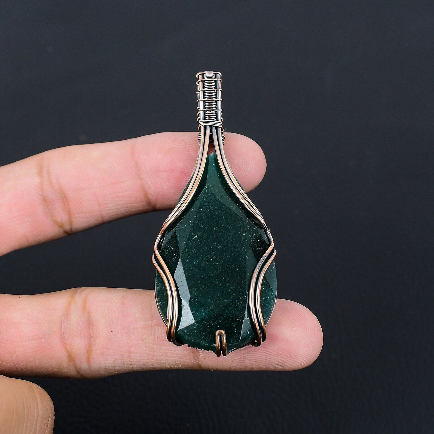 Green Emerald Gemstone Pendant
