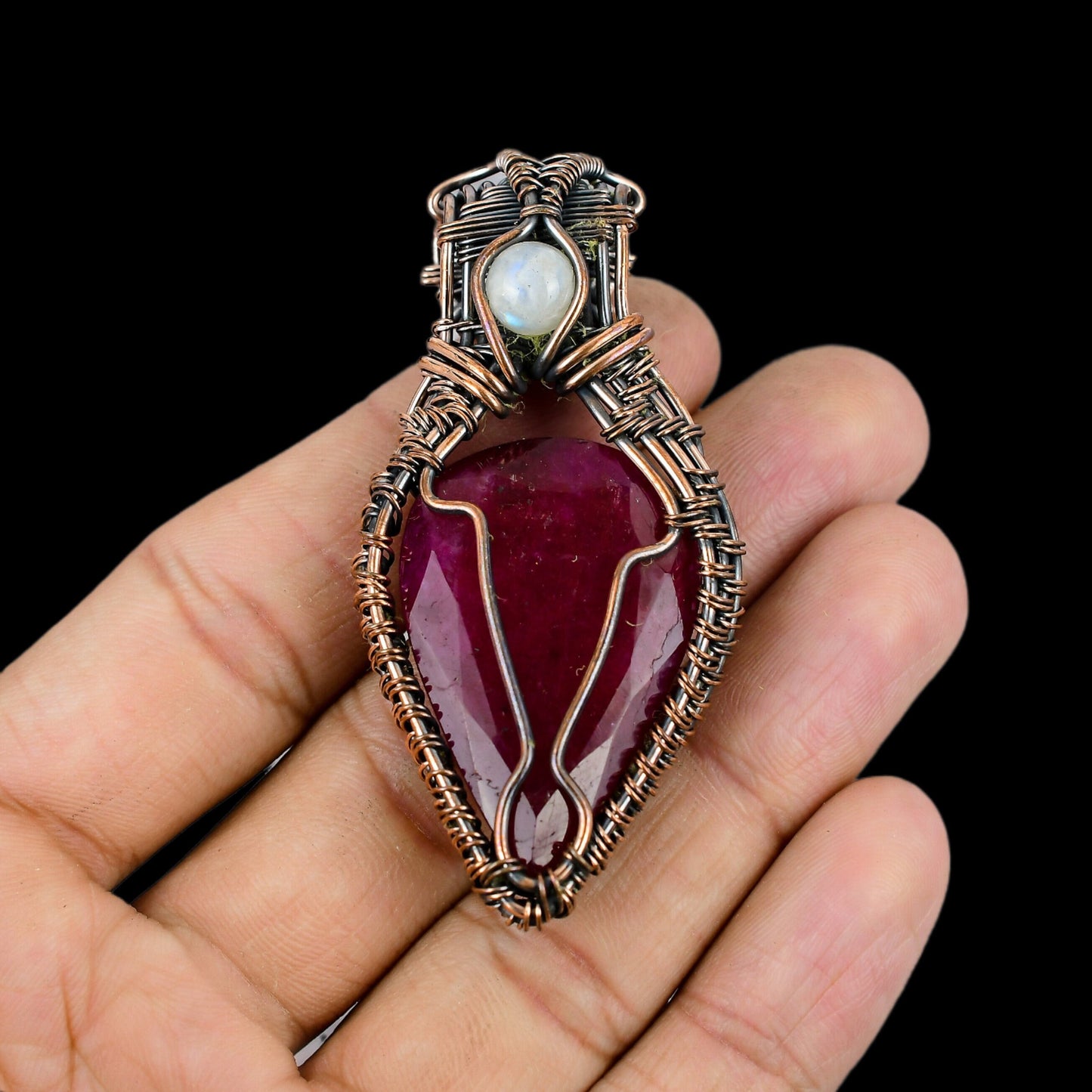 Red Ruby Gemstone Pendant