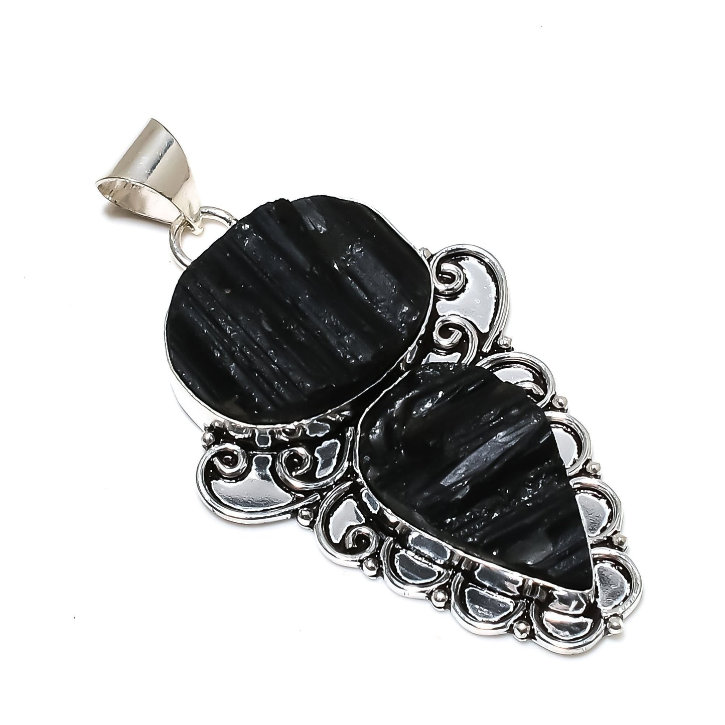 Black Tourmaline Gemstone Pendant