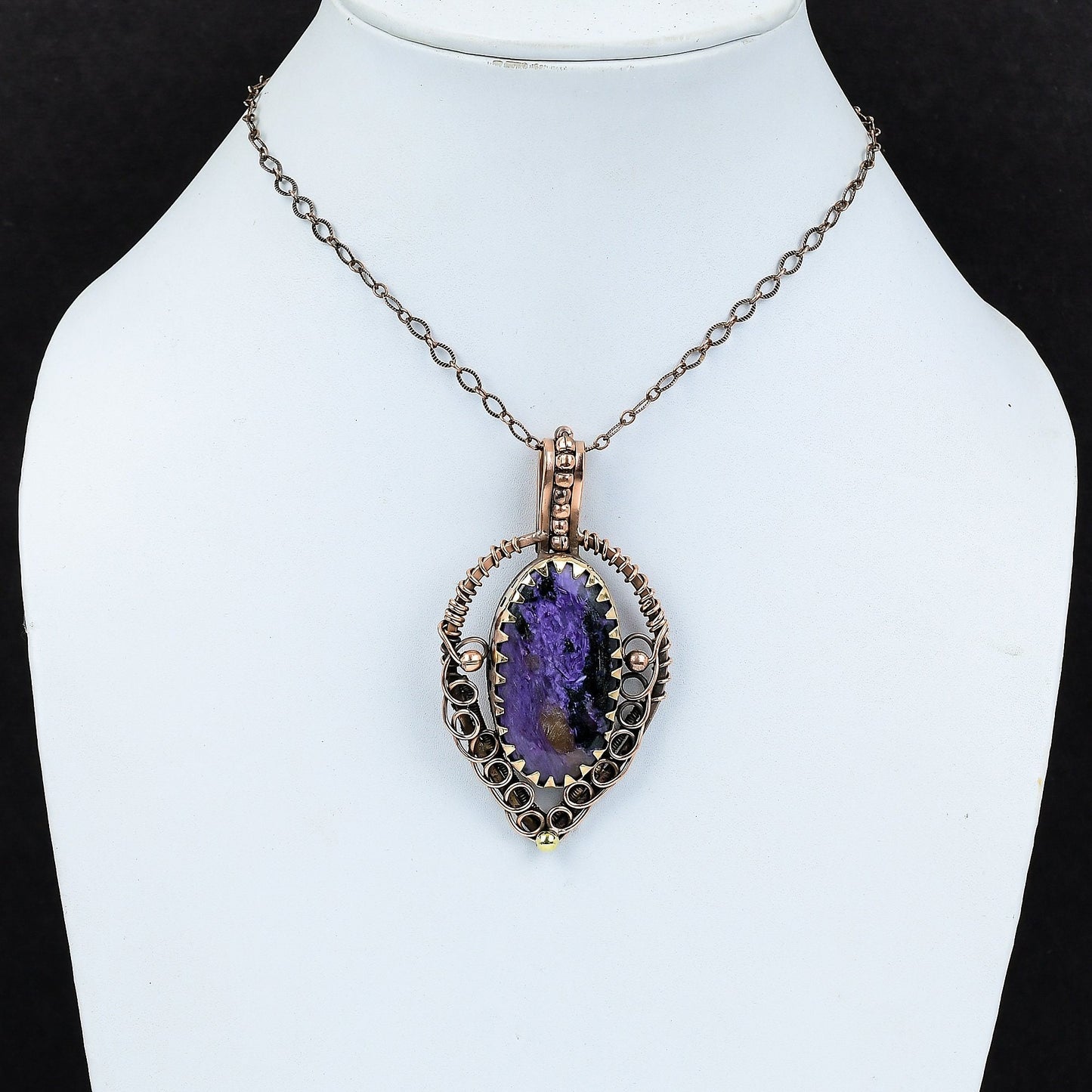 Purple Charoite Gemstone Pendant