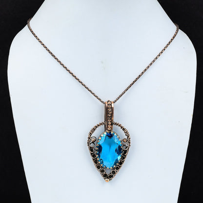 Blue Topaz Gemstone Pendant