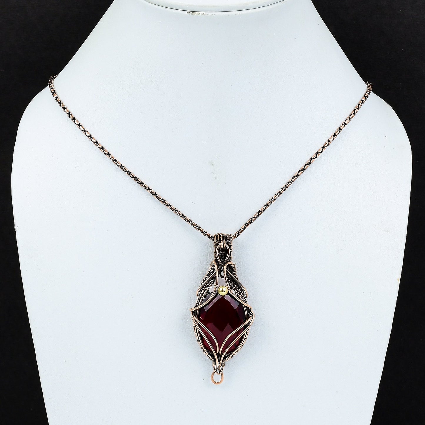 Red Garnet Gemstone Pendant