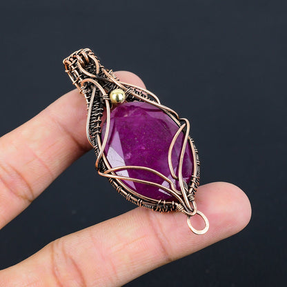 Red Ruby Gemstone Pendant