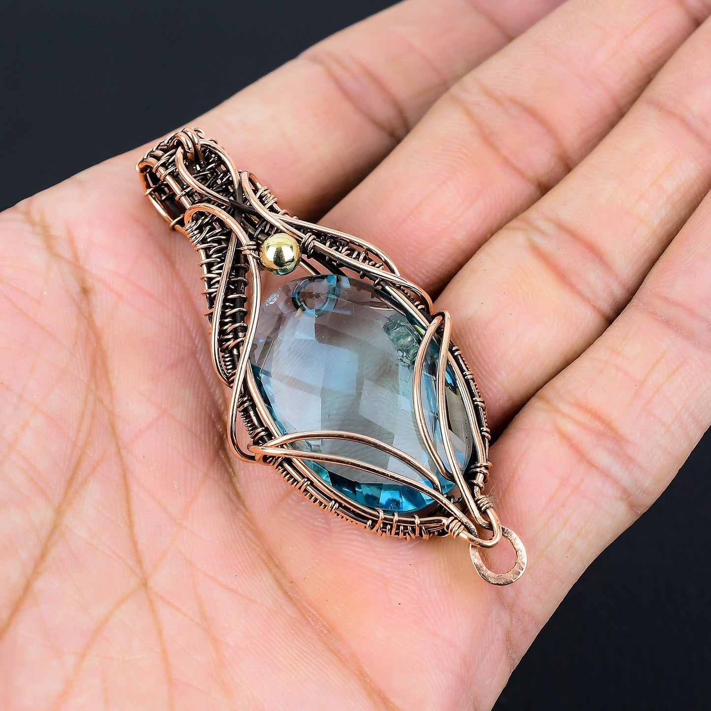 Blue Topaz Gemstone Pendant