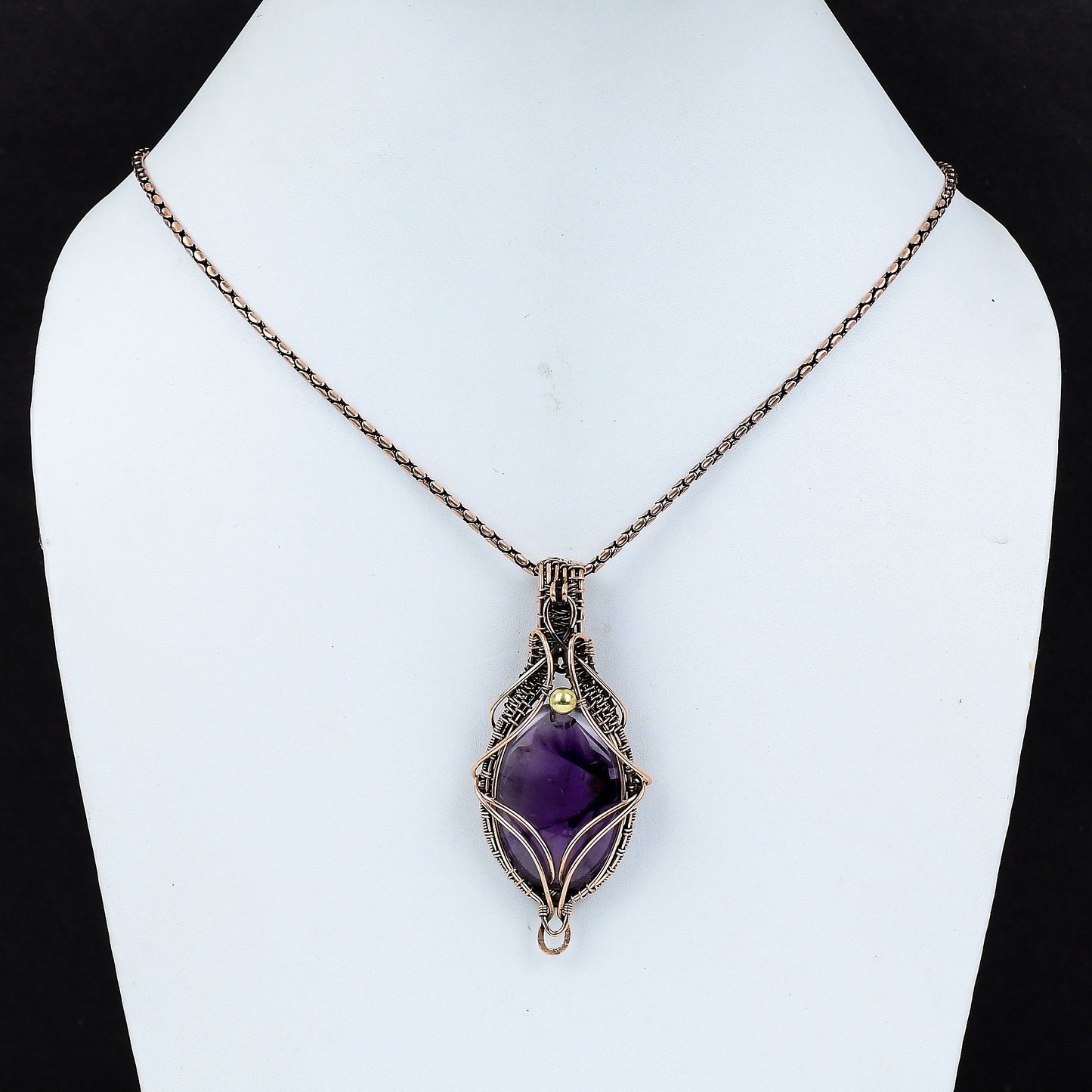 Purple Star Amethyst Gemstone Pendant