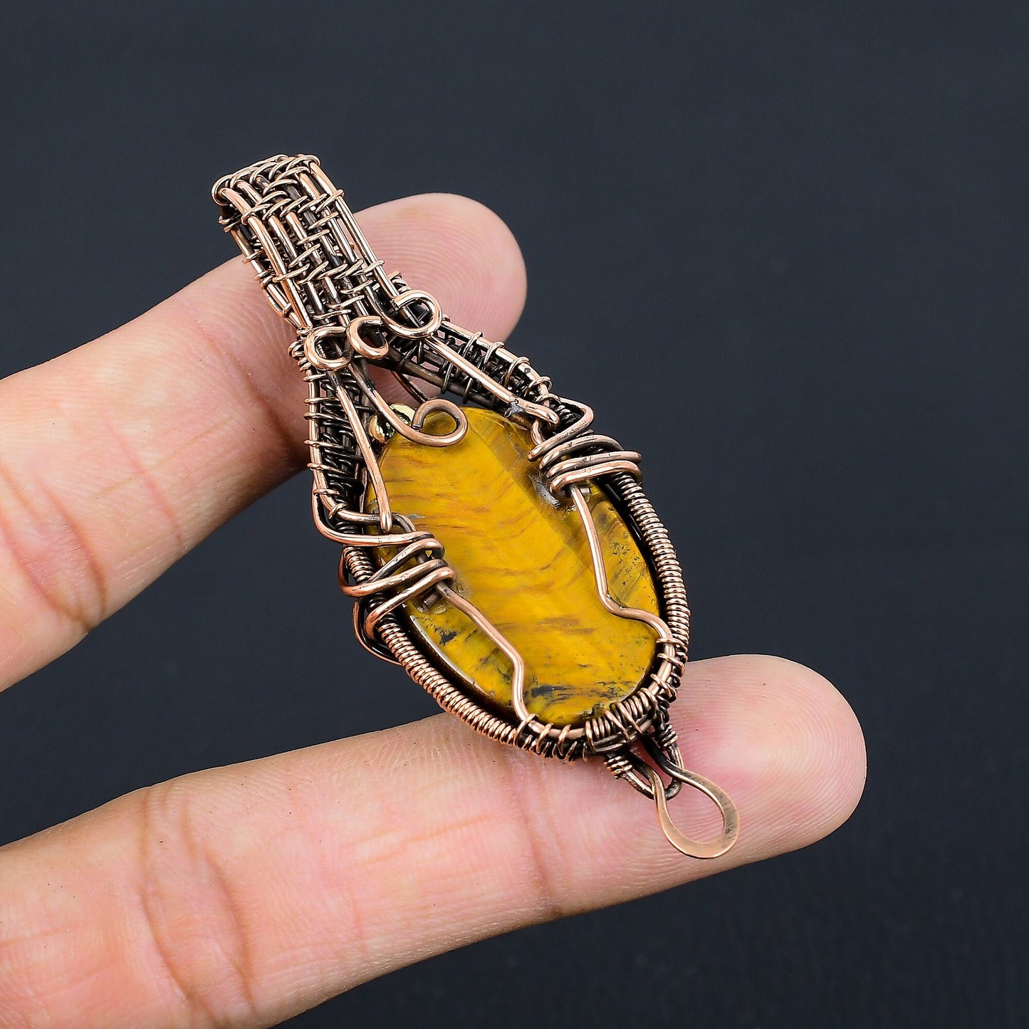 Brown Tiger Eye Gemstone Pendant