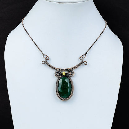 Green Emerald Gemstone Pendant
