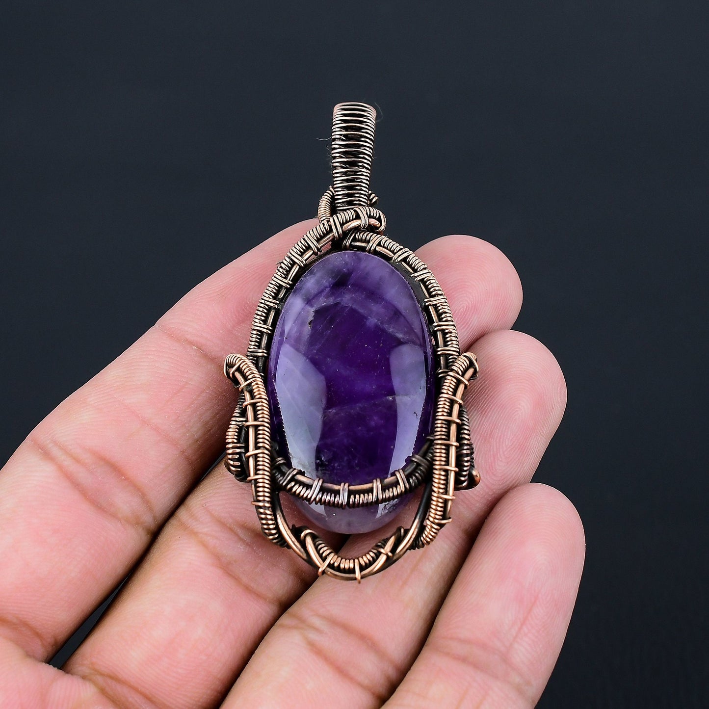 Purple Amethyst Gemstone Pendant