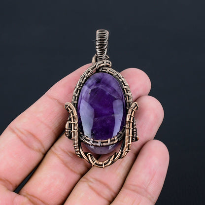 Purple Amethyst Gemstone Pendant