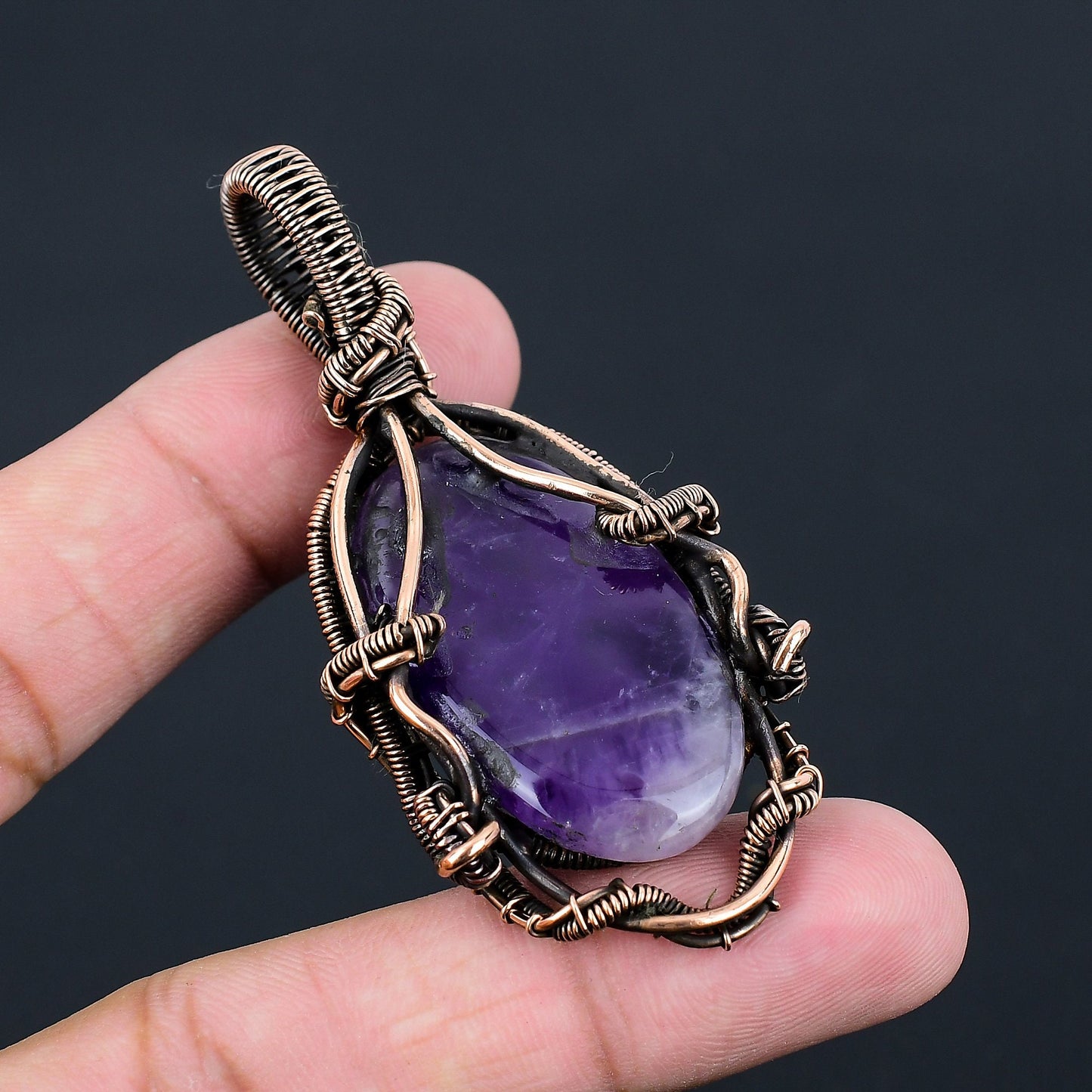 Purple Amethyst Gemstone Pendant