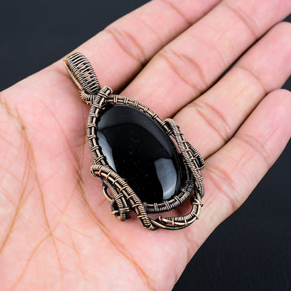 Black Onyx Gemstone Pendant