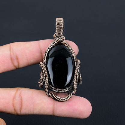 Black Onyx Gemstone Pendant