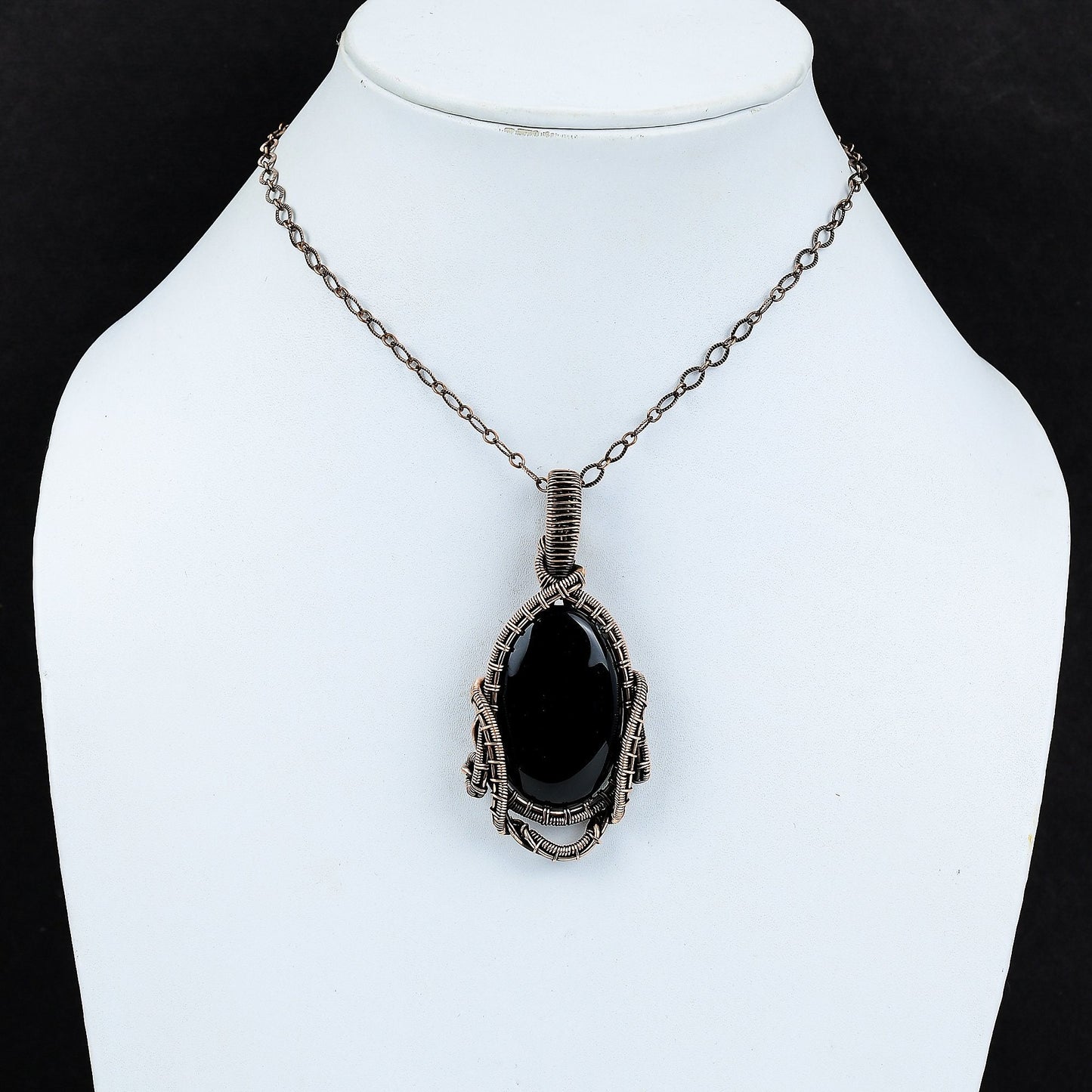 Black Onyx Gemstone Pendant