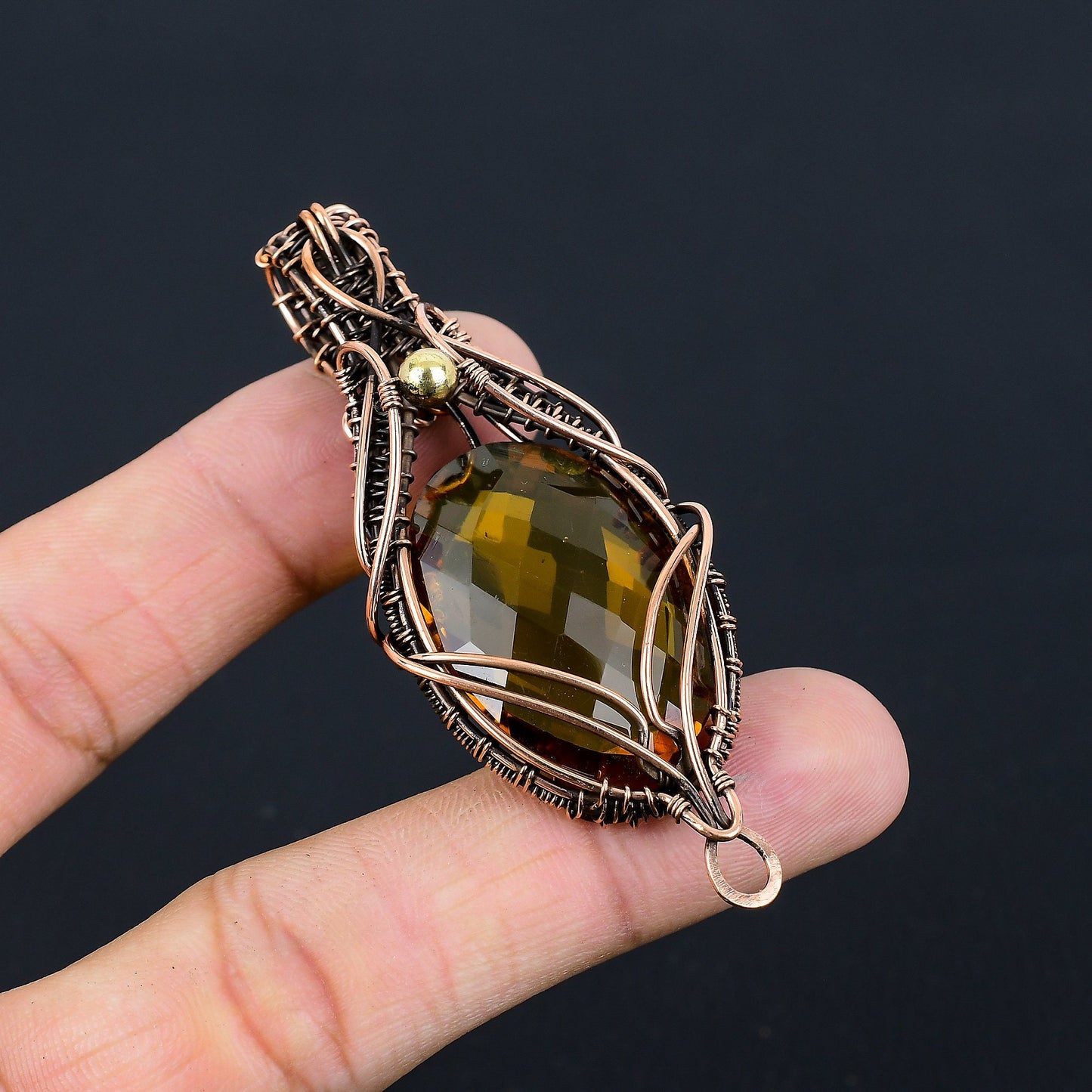 Yellow Citrine Gemstone Pendant