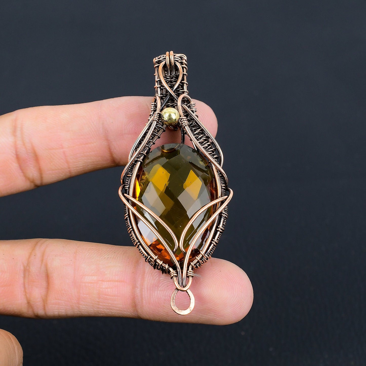 Yellow Citrine Gemstone Pendant