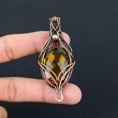 Yellow Citrine Gemstone Pendant