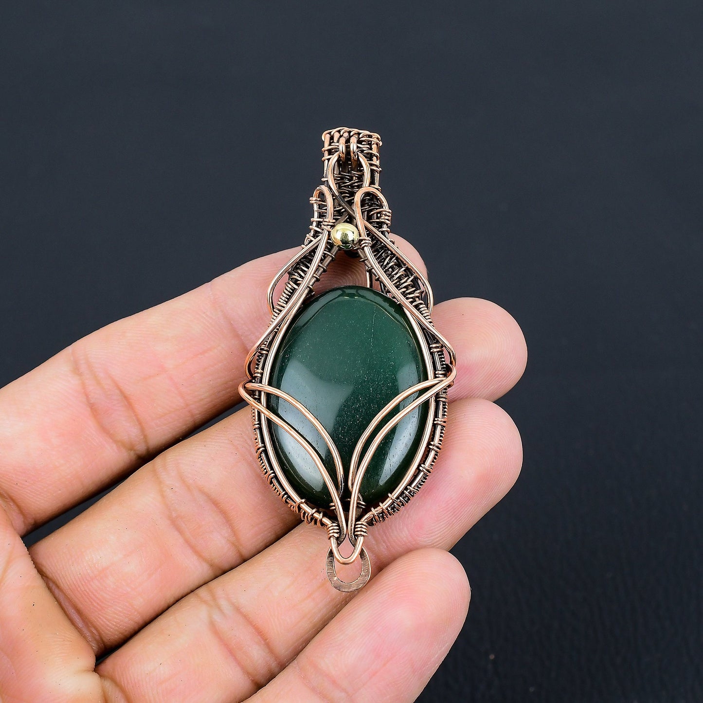 Green Jade Gemstone Pendant