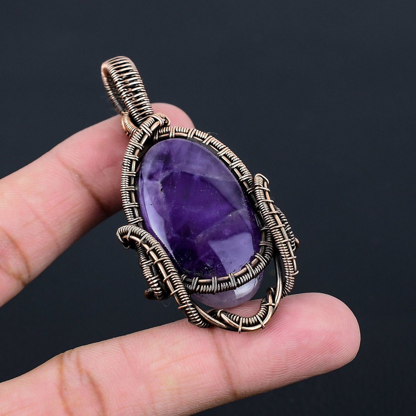 Purple Amethyst Gemstone Pendant