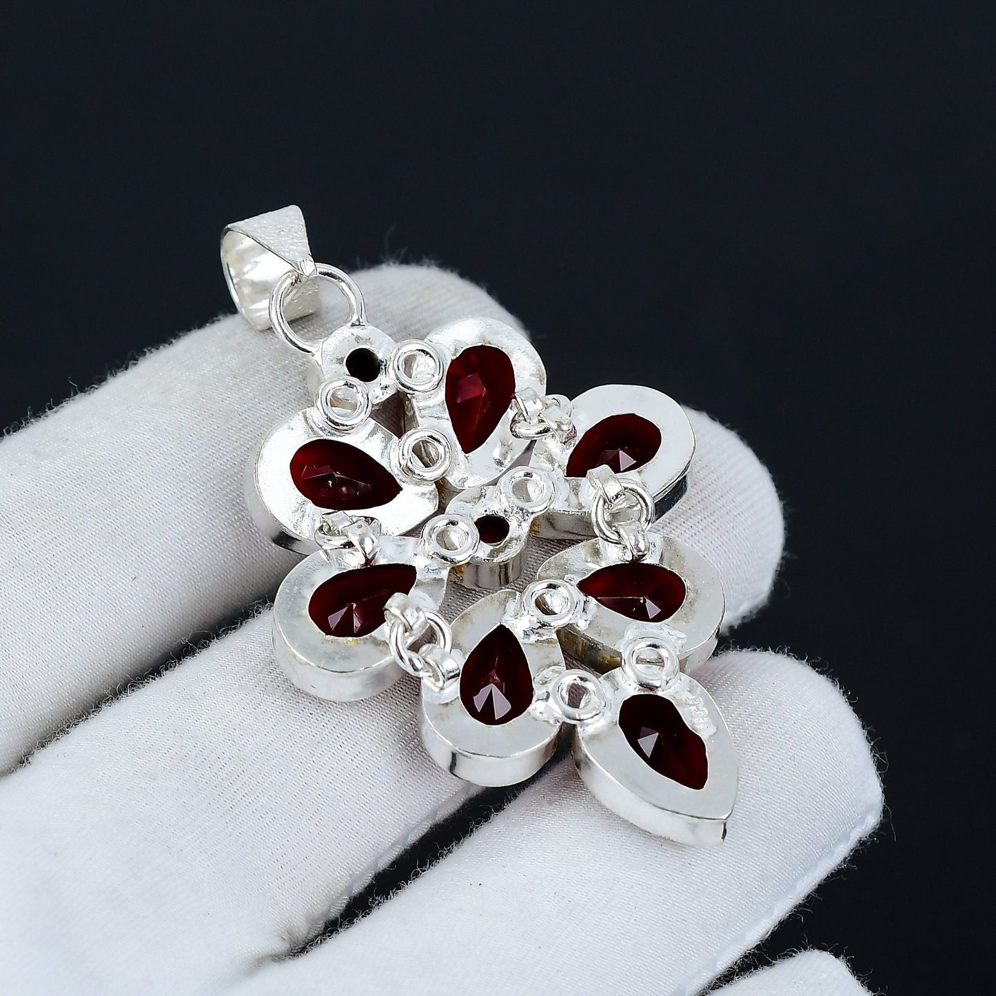 Red Garnet Gemstone Pendant