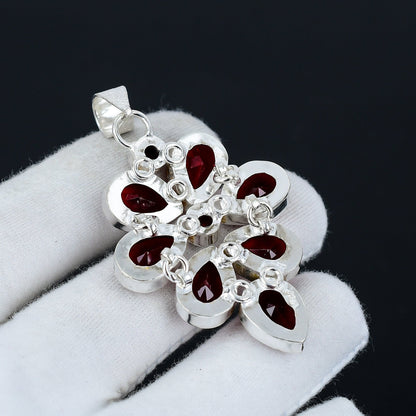 Red Garnet Gemstone Pendant